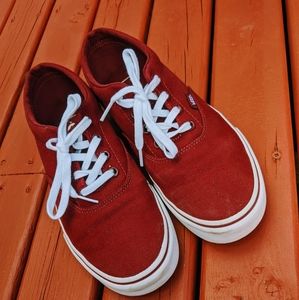 Burgundy Vans Sneakers